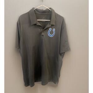 Gray Nike Colts Polo Shirt Dri Fit Size XL